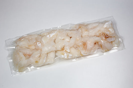 Shredded lightly salted cod (Bacalhau) frozen
