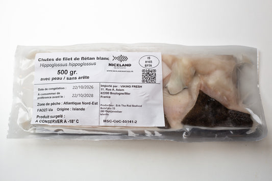 Stukken witvlisting – 500 g diepgevroren