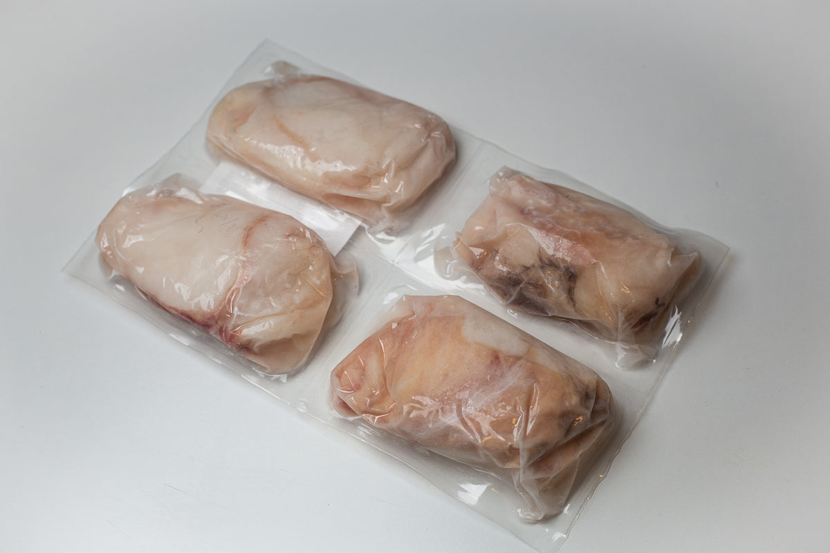 Portions de Filet de Lotte Sauvage d'Islande MSC – Sans Peau, Sans Arête (4 x 200 g / 800 g)