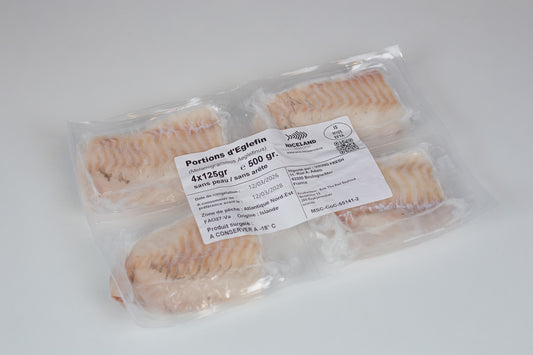 Frozen haddock portions
