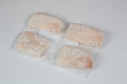 Portions d'églefin congelées