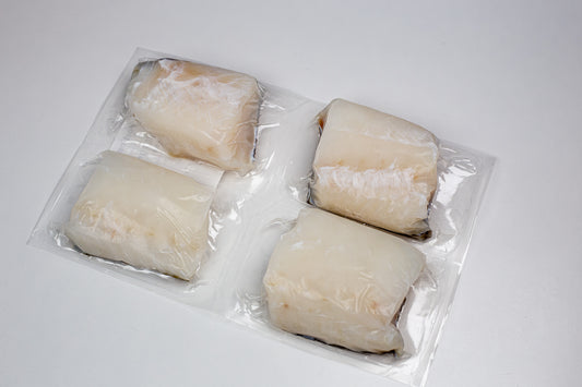 Lightly salted cod fillets (Bacalhau) frozen