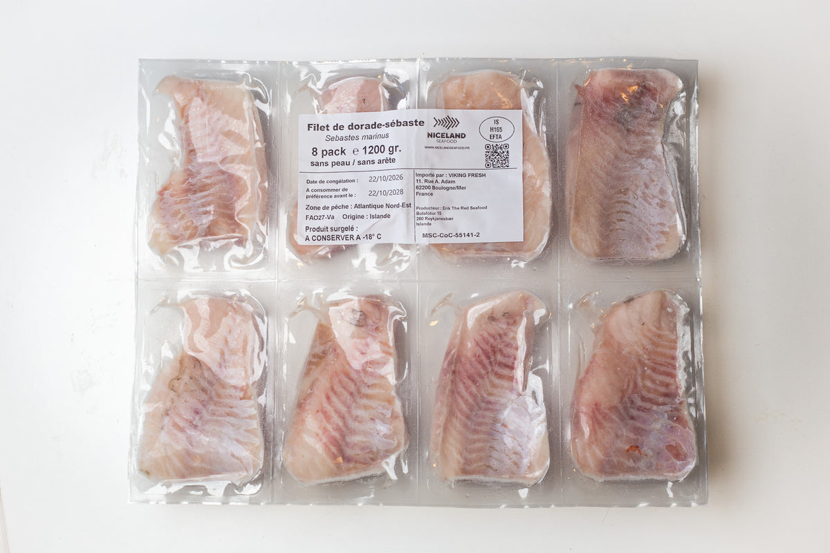 Filets de Dorade Sébaste Sauvage d'Islande MSC – Sans Peau