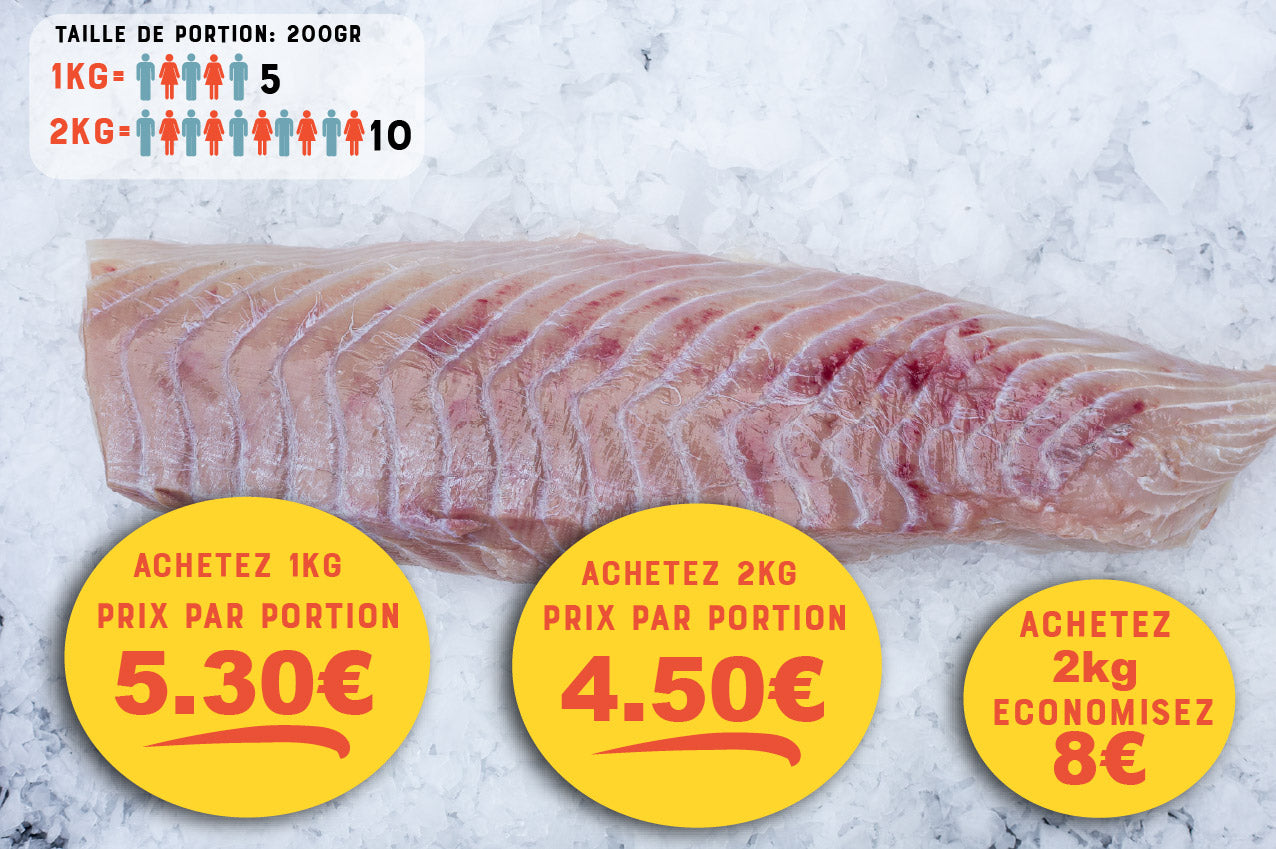 Saithe (Pollachius virens) Skinless Loin